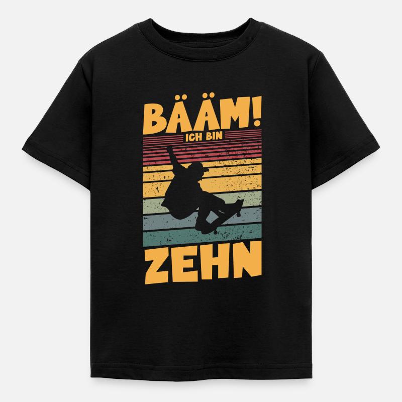 Bääm! Ich bin 10 - Kinder T-Shirt - Schwarz