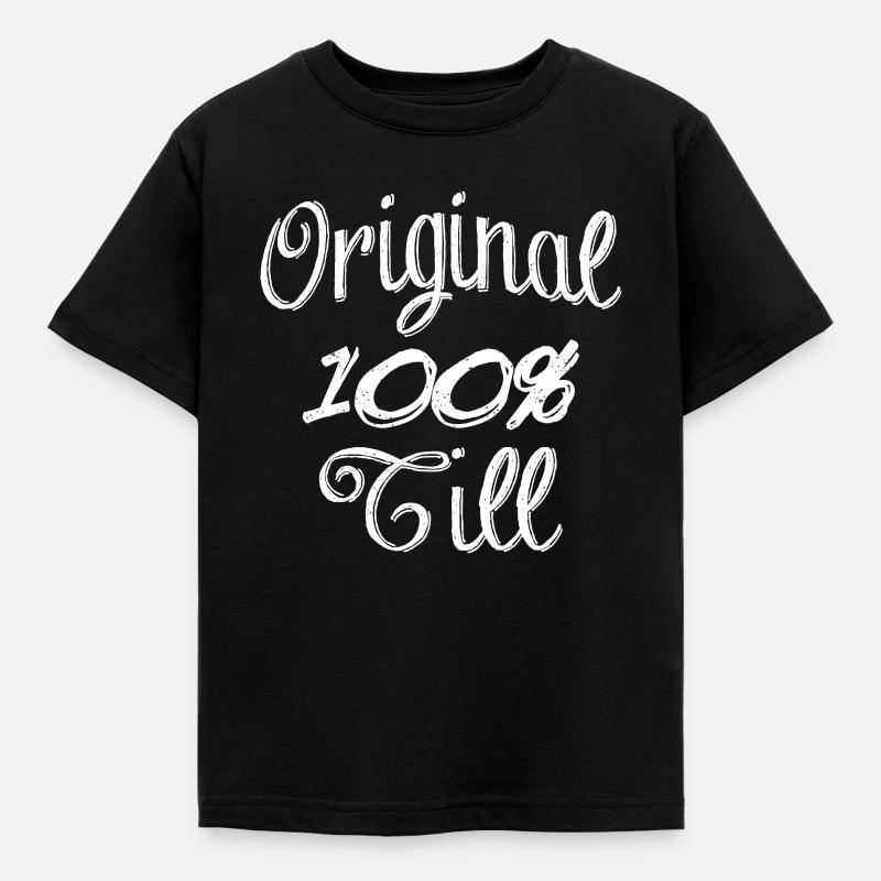Original 100% Till - Kinder T-Shirt - Schwarz