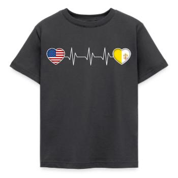 Vatican - T-shirt Enfant - charbon - Devant - AI Model Kid Female (0cm)