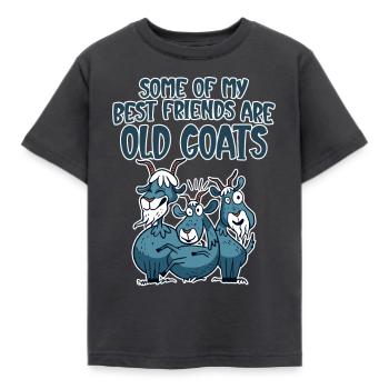 Some Of My Best Friends Are Old Goats 4 - Kids' T-Shirt - dark grey - Front - AI Model Kid Female (0cm)