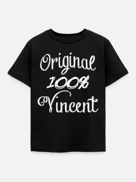 Original 100% Vincent - Kinder T-Shirt - Schwarz
