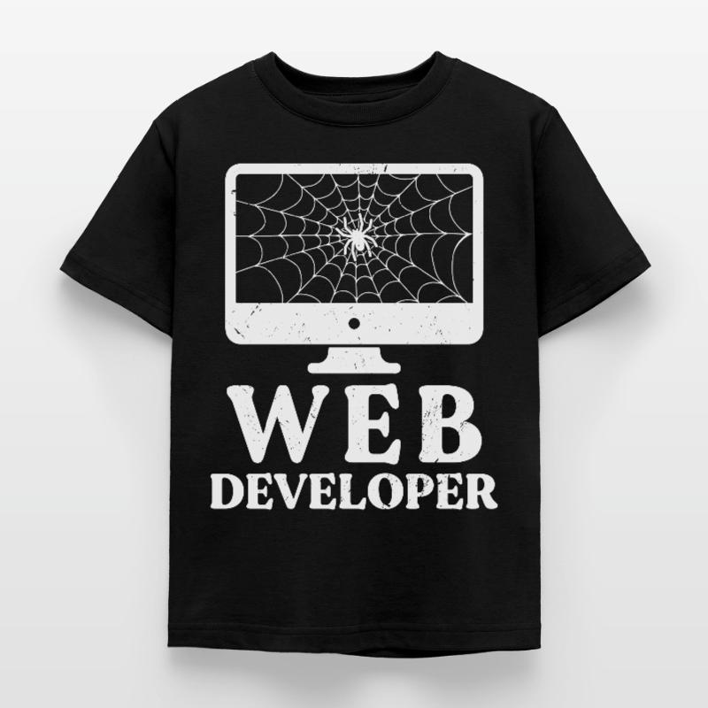 Webentwickler Website-entwicklung It-programmierer Kinder T-Shirt