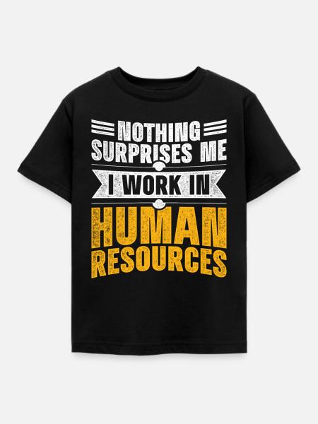 HR Manager Personalmanager - Kinder T-Shirt - Schwarz