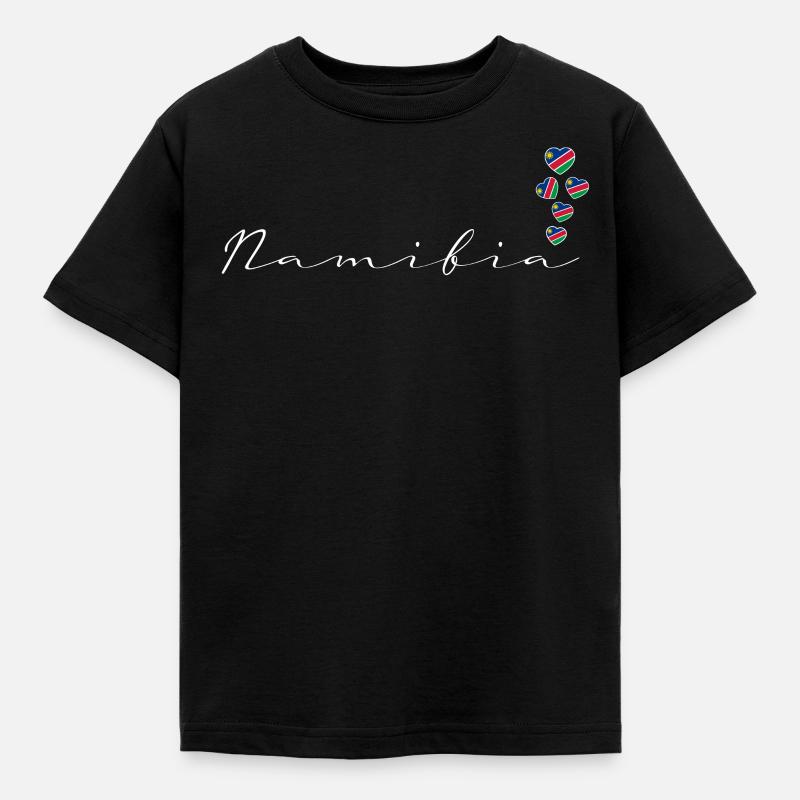 Namibia - Kinder T-Shirt - Schwarz