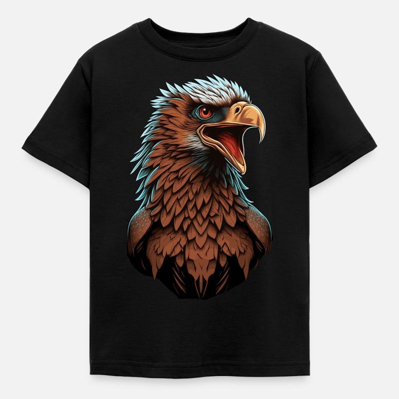 Beautiful Bald Eagle Bird Animal Lover - Kinder T-Shirt - Schwarz