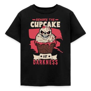 Terrifiant monstre de cupcake d’horreur d’Halloween - T-shirt Enfant - noir - Devant - AI Model Kid Female (0cm)
