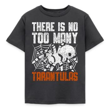 Tarantula There Is No Too Many Tarantulas - Kids' T-Shirt - dark grey - Front - AI Model Kid Female (0cm)