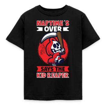 Drôle de faucheuse effrayante, homme mort - T-shirt Enfant - noir - Devant - AI Model Kid Female (0cm)