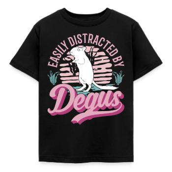 Degu Gift Shrub Rat Forest Degu - Kids' T-Shirt - black - Front - AI Model Kid Female (0cm)