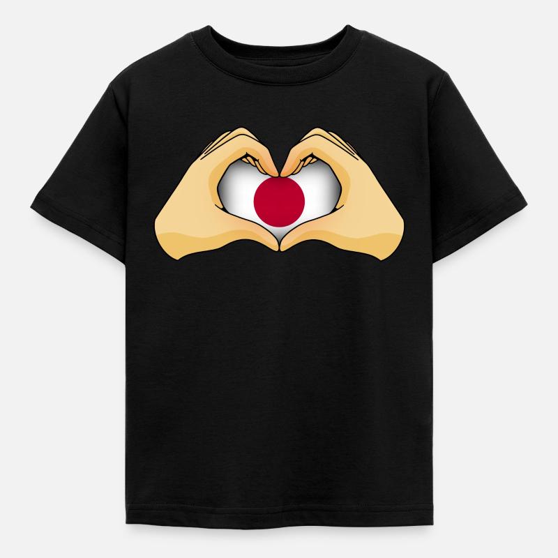 Japan - Kinder T-Shirt - Schwarz
