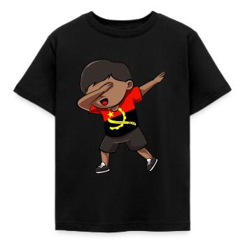 Angola - T-shirt Enfant - noir - Devant - AI Model Kid Female (0cm)
