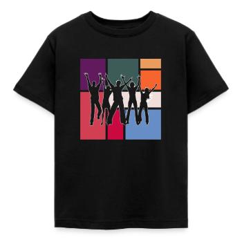 Tanzen - Kinder T-Shirt - Schwarz - Vorne - AI Model Kid Female (0cm)