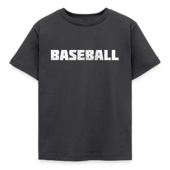 Base-ball - T-shirt Enfant - charbon - Devant - AI Model Kid Female (0cm)