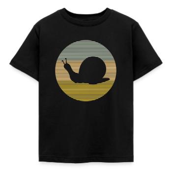 Snail - Kids' T-Shirt - black - Front - AI Model Kid Female (0cm)