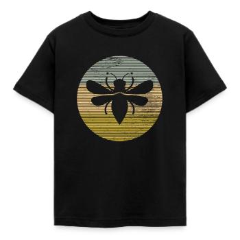 Biene - Kinder T-Shirt - Schwarz - Vorne - AI Model Kid Female (0cm)