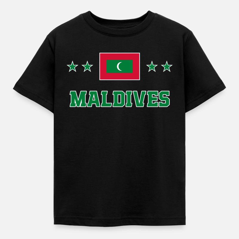 Malediven - Kinder T-Shirt - Schwarz