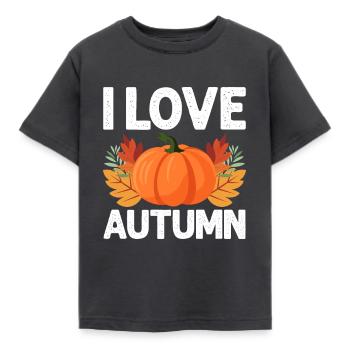 Automne - T-shirt Enfant - charbon - Devant - AI Model Kid Female (0cm)