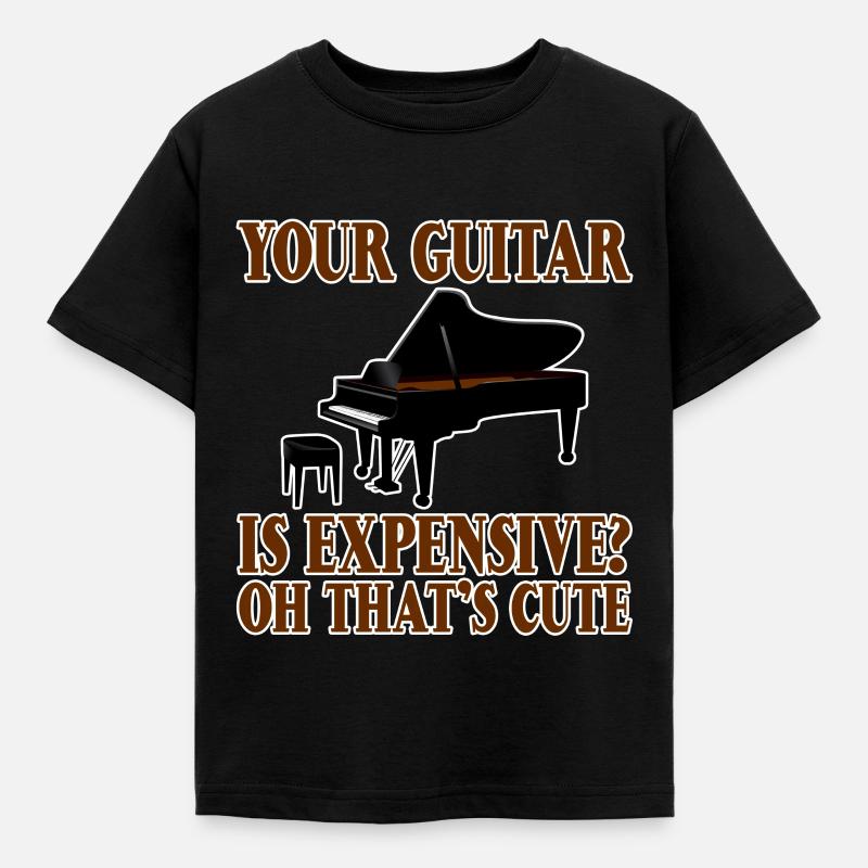 Votre guitare est chère, oh c’est mignon 4 - T-shirt Enfant - noir