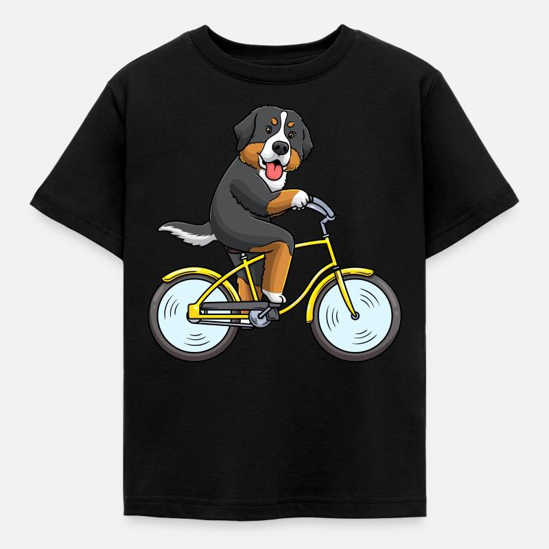 Bouvier Bernois Bouvier Bernois Bicyclette - T-shirt Enfant - noir