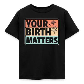 Doula Nurse Midwife - Kids' T-Shirt - black - Front - AI Model Kid Female (0cm)