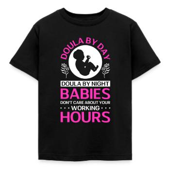 Doula Nurse Midwife - Kids' T-Shirt - black - Front - AI Model Kid Female (0cm)