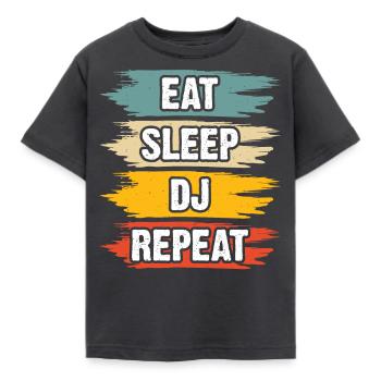 Disc jockey - Kids' T-Shirt - dark grey - Front - AI Model Kid Female (0cm)