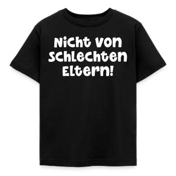 Nicht Von Schlechten Eltern - Kinder T-Shirt - Schwarz - Vorne - AI Model Kid Female (0cm)