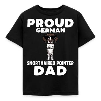 Deutsch Kurzhaar Hund Deutscher Kurzhaariger - Kinder T-Shirt - Schwarz - Vorne - AI Model Kid Female (0cm)