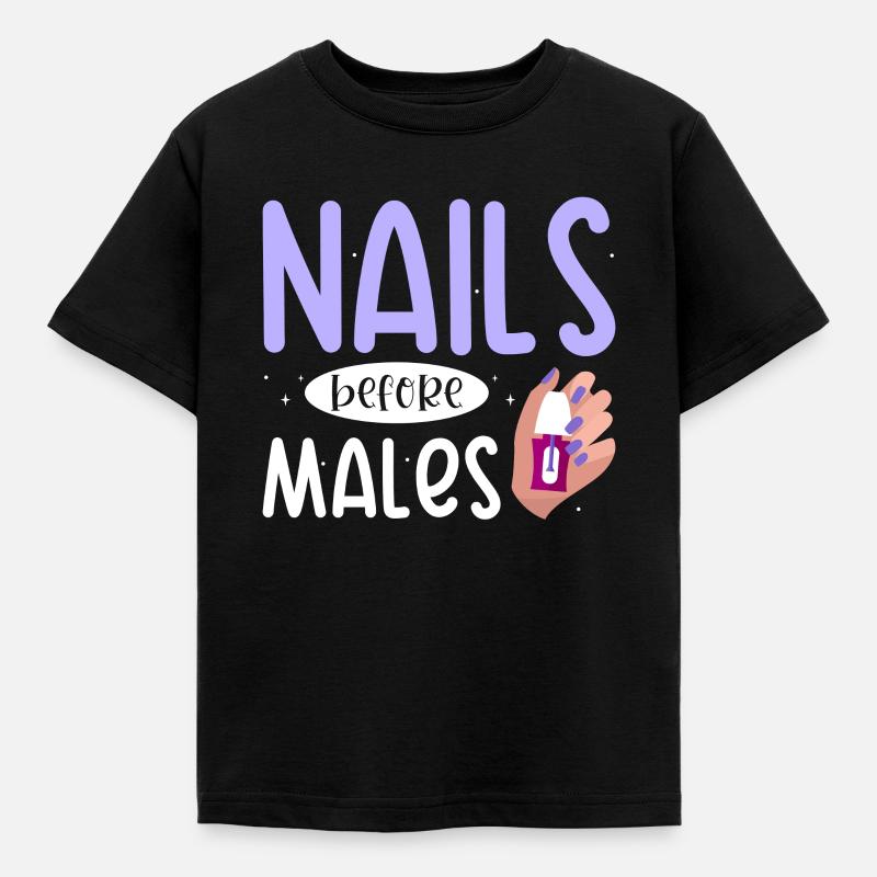 Nail Tech Manucure Technicienne des ongles - T-shirt Enfant - noir