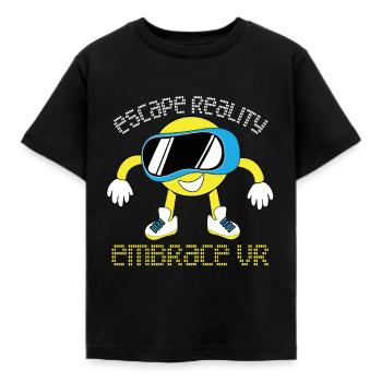 VR Brille Virtual Reality Gaming - Kinder T-Shirt - Schwarz - Vorne - AI Model Kid Female (0cm)