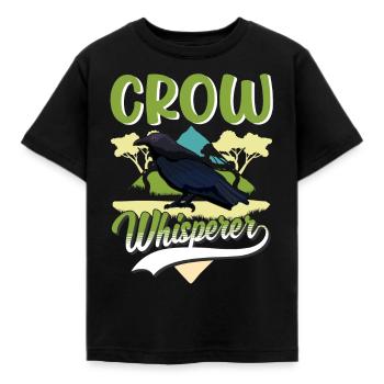 Chuchoteurs de corbeaux Corbeau Crow Crow éleveur de corbeaux - T-shirt Enfant - noir - Devant - AI Model Kid Female (0cm)