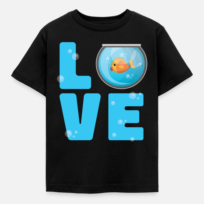 Aquarium - Kinder T-Shirt - Schwarz