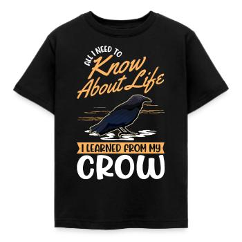 Cadeau Corbeau Corbeau Corbeau Corbeau - T-shirt Enfant - noir - Devant - AI Model Kid Female (0cm)