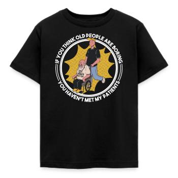 Geriatric Nurse Nurse Nurse - Kids' T-Shirt - black - Front - AI Model Kid Female (0cm)