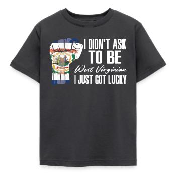 Virginie-Occidentale Américain U.S. Patriot États-Unis - T-shirt Enfant - charbon - Devant - AI Model Kid Female (0cm)