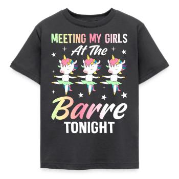 Exercise Workout - Kids' T-Shirt - dark grey - Front - AI Model Kid Female (0cm)