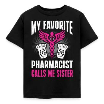Apotheker Geschenk Apotheke - Kinder T-Shirt - Schwarz - Vorne - AI Model Kid Female (0cm)
