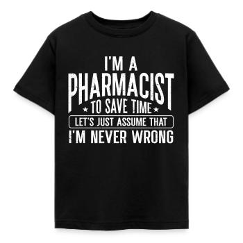Apotheker Geschenk Apotheke - Kinder T-Shirt - Schwarz - Vorne - AI Model Kid Female (0cm)