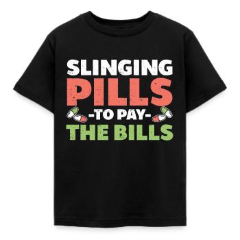 Apotheker Geschenk Apotheke - Kinder T-Shirt - Schwarz - Vorne - AI Model Kid Female (0cm)