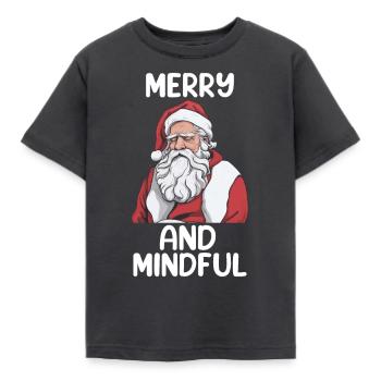 Psychische Gesundheit Weihnachten Anti-weihnachten - Kinder T-Shirt - Dunkelgrau - Vorne - AI Model Kid Female (0cm)