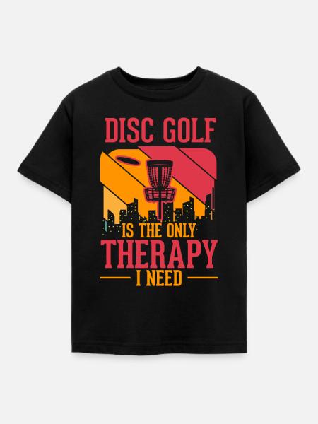 Discgolf Terapi Disc Golf Disc - T-skjorte for barn - svart