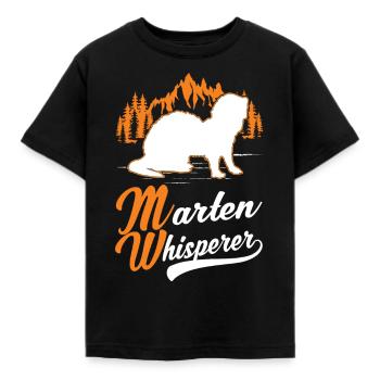 Marder Flüsterer Baummarder - Kinder T-Shirt - Schwarz - Vorne - AI Model Kid Female (0cm)