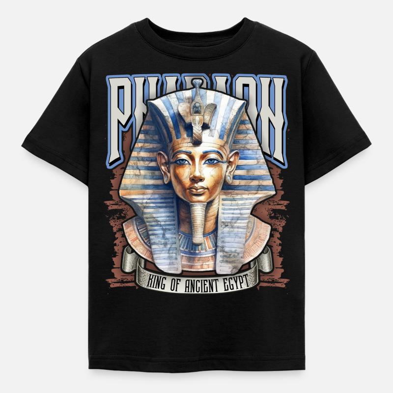 Pharaon égyptien, Tut-Ench-Amon, égyptien - T-shirt Enfant - noir