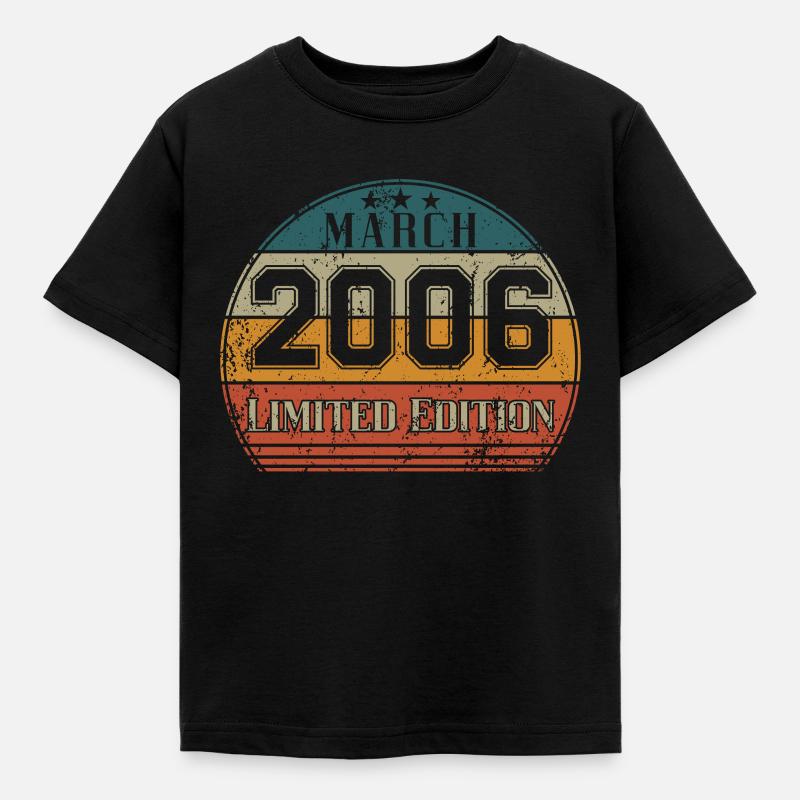 Anniversaire - Edition Limitée Mars 2006 - T-shirt Enfant - noir