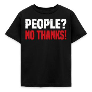 Misanthrope Antisocial Introverti - T-shirt Enfant - noir - Devant - AI Model Kid Female (0cm)