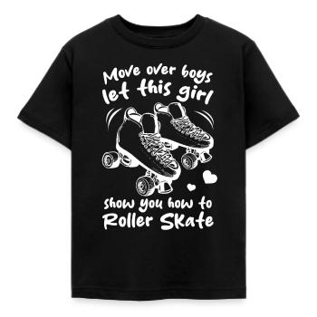 Roller Skating Girls Roller Skater Girl - Kinder T-Shirt - Schwarz - Vorne - AI Model Kid Female (0cm)