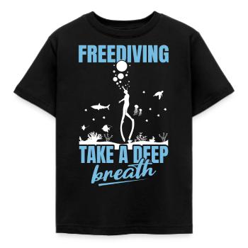 Plongée, Apnée Plongée, Apnée No Limit Apnée Apnée - T-shirt Enfant - noir - Devant - AI Model Kid Female (0cm)
