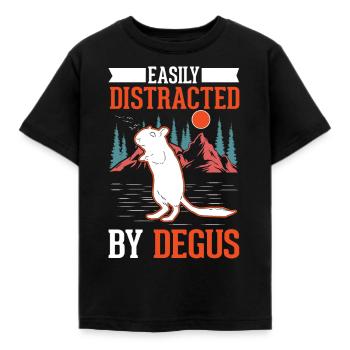 Degu cadeau arbuste rat forêt degu - T-shirt Enfant - noir - Devant - AI Model Kid Female (0cm)