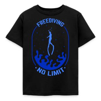 Plongée, Apnée Plongée, Apnée No Limit Apnée Apnée - T-shirt Enfant - noir - Devant - AI Model Kid Female (0cm)