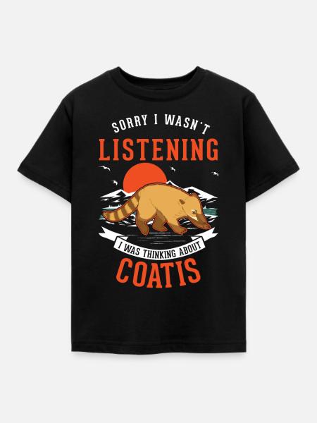 Nasenbär Geschenk Rüsselbär Coati - T-shirt barn - svart